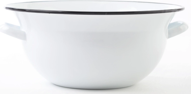 Bassine émaillée avec poignées 34 cm, 7,5 l – blanche BERYL