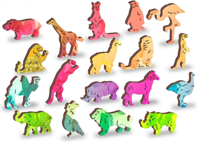 Figurines en bois aux formes uniques