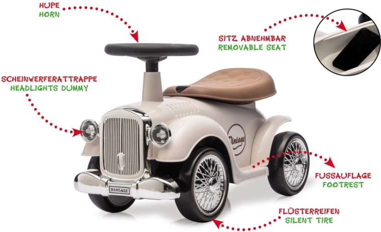 Porteur JAMARA Classic Car blanc