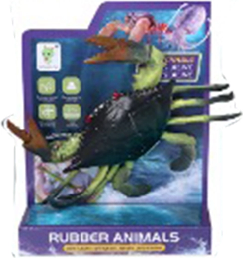 Crabe en caoutchouc 13 cm – jouet amusant pour le bain et le jardin