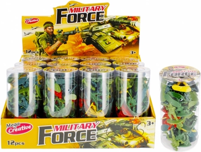 Ensemble de soldats en plastique Army dans un tube (46 pcs)