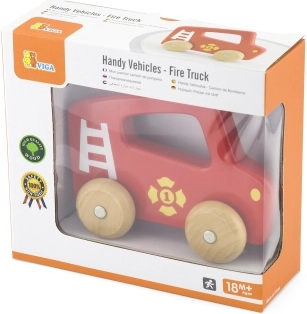 Camion de pompier en bois pour enfants