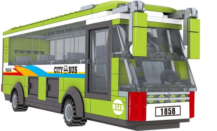 Jeu de construction compatible BLOXO bus 244 pièces