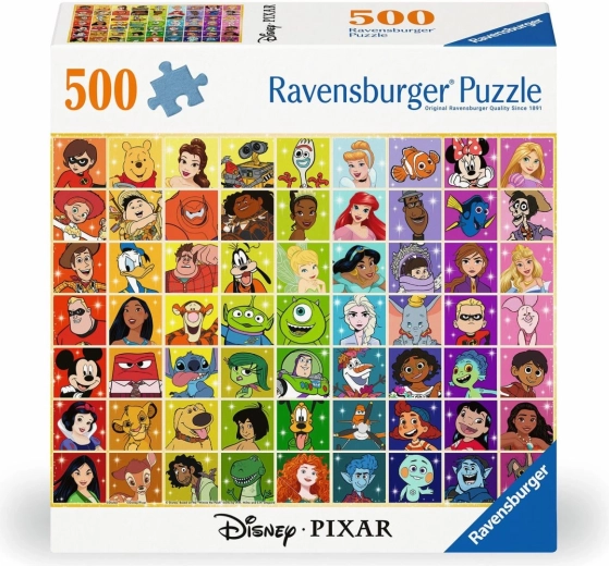 Puzzle Ravensburger Disney : personnages 500 pièces