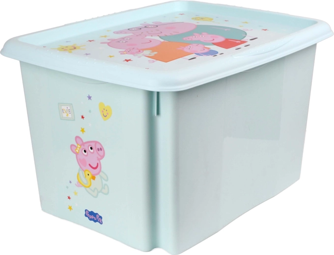 Boîte de rangement avec couvercle Peppa Pig 30 l