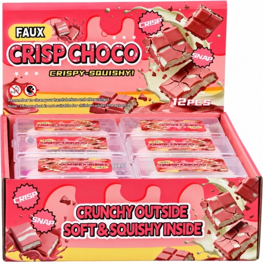 Motif original de chocolat blanc