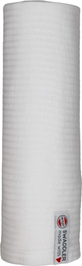 Lodger lange en tissu Swaddler seersucker 120 × 120 cm cloud dancer