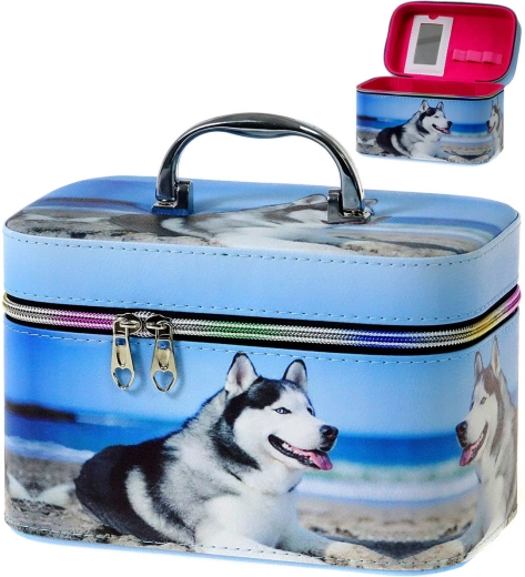 Adar trousse de toilette pour enfants avec miroir et fermeture éclair (taille M) - 1 pièce