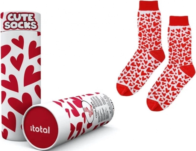Chaussettes en coton avec cœurs