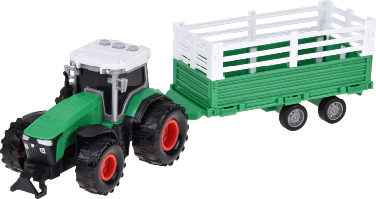 Tracteur avec remorque et boutons sonores