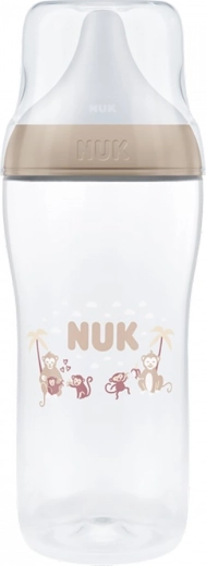 Biberon NUK Perfect Match avec contrôle de la température XL monkey 360 ml