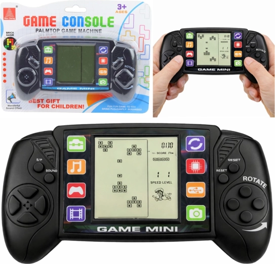 Console LCD portable avec jeu TETRIS – noir