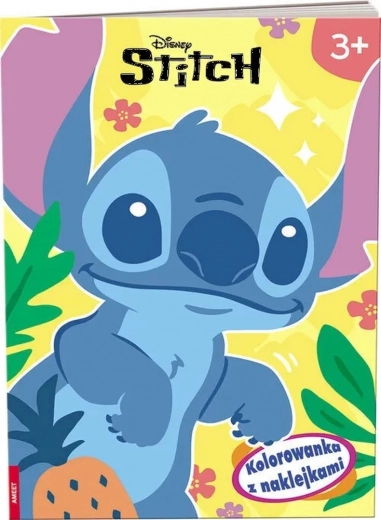 disney stitch : coloriage avec autocollants