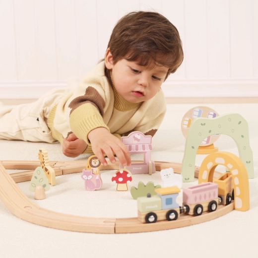 Locomotive et wagons magnétiques