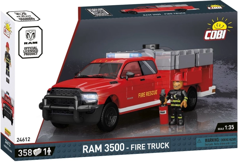 Cobi RAM 3500 pompiers 1:35 (358 pièces, figurine)