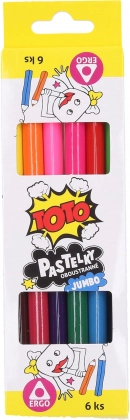 Crayons jumbo ergonomiques double pointe – lot de 6 couleurs