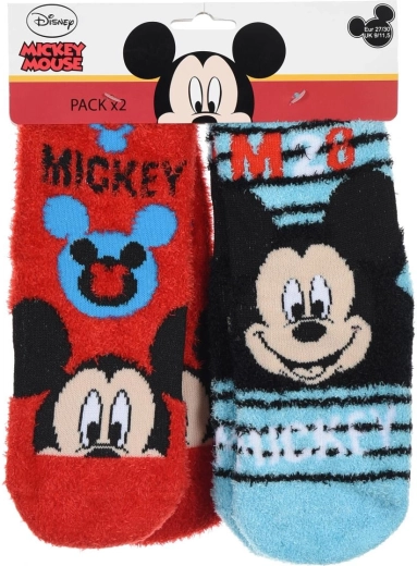Chaussettes chauffantes pour enfants Mickey Mouse, 2 paires