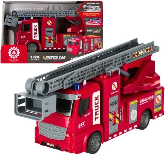 Camion de pompiers avec effets lumineux et sonores