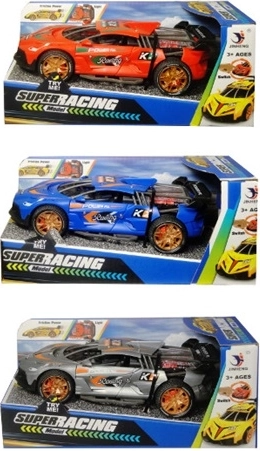 Voiture de course avec effet lumineux