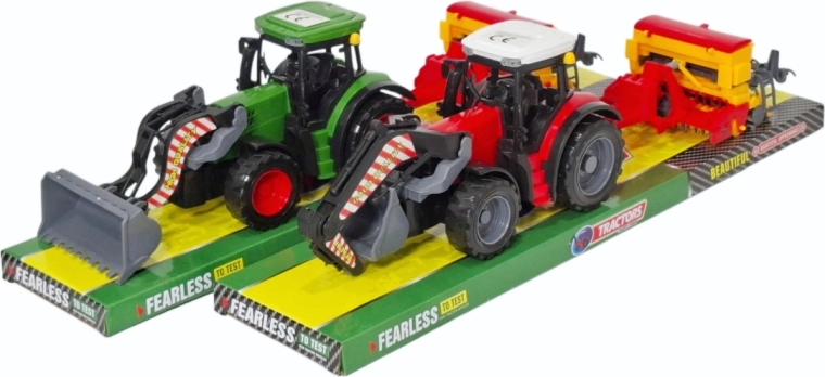 Tracteur avec outil agricole - 1 pièce