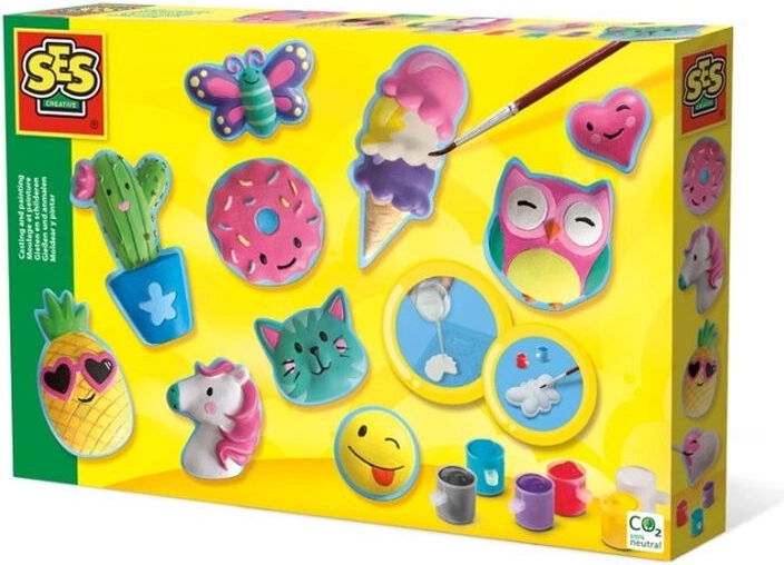 Kit créatif SES – moulages en plâtre : figurines amusantes