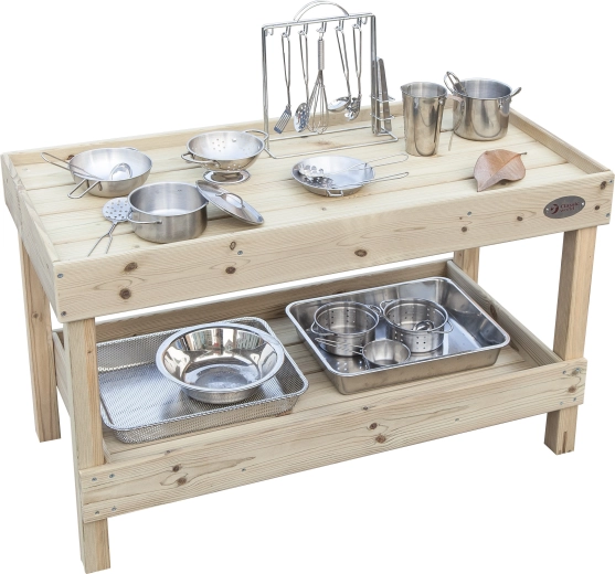 Classic World EDU comptoir de cuisine en bois avec placard