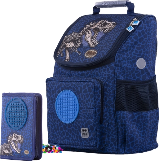 Ensemble scolaire Pixie Crew cartable et trousse Dino 2-en-1
