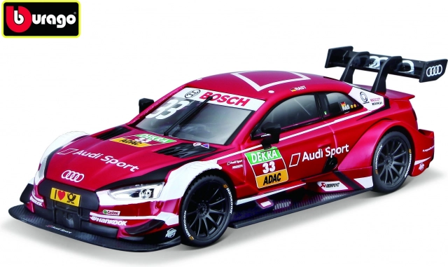 Bburago Race Audi Sport RS 5 DTM 2018 René Rast 1:32 modèle rouge