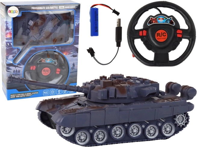 Tank télécommandé avec effets lumineux et sonores 1:18