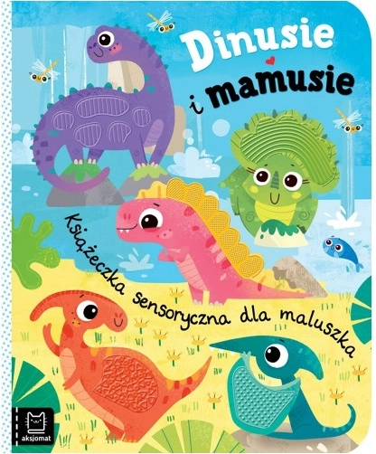 Dinusie et les mamans – livre sensoriel pour tout-petits avec éléments en silicone
