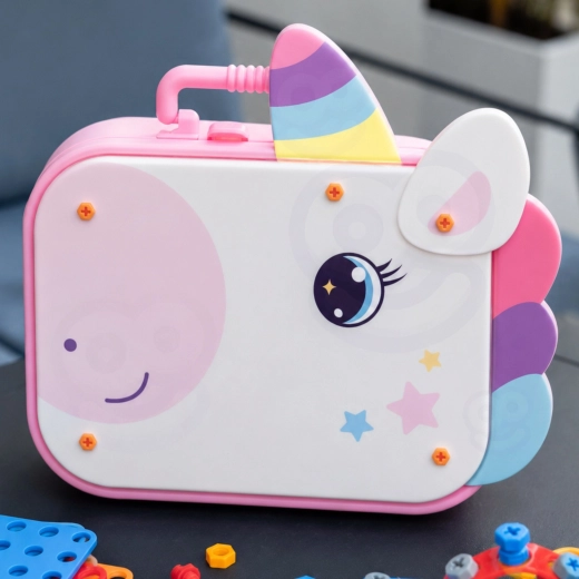 Mallette 2 en 1 avec motif de licorne