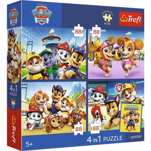 Quatre puzzles dans un seul coffret