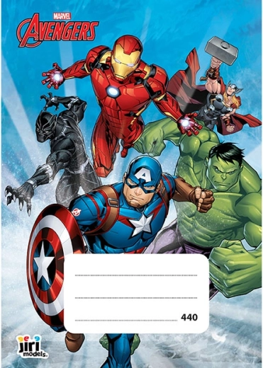 Cahier scolaire A4 sans lignes Avengers