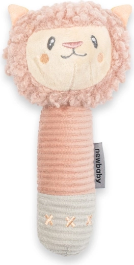 Jouet en peluche à couinement avec anneau de dentition New Baby Lama pour bébé