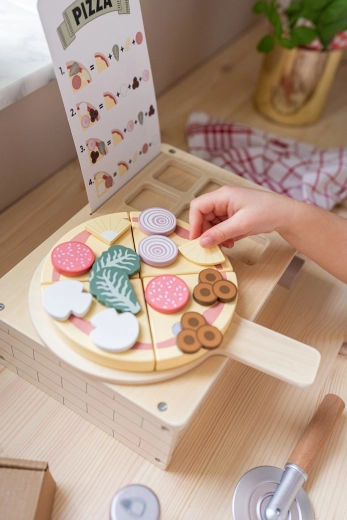 Ingrédients en velcro pour un jeu réaliste