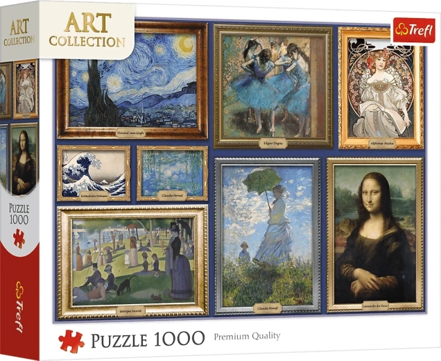 Puzzle Trefl Art Collection : collection de chefs-d’œuvre artistiques, 1000 pièces