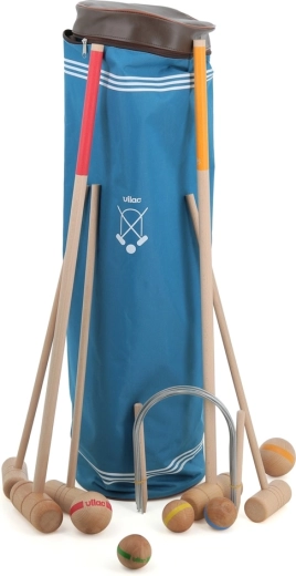 Ensemble de croquet Vilac pour la famille avec sac de transport