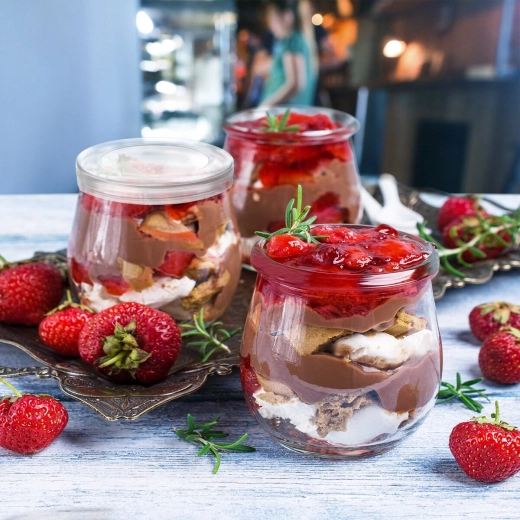 Idéal pour les desserts et les portions “à emporter”