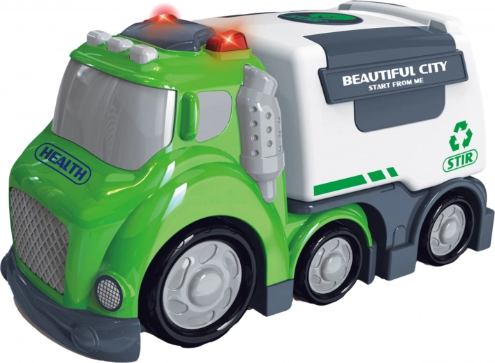 Woopie Popelářský Vůz City Truck Effets Sonores et Lumineux