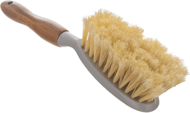 Balayette ergonomique avec poignée en bambou