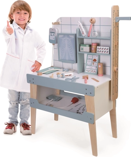 Station d’examen stable avec espace de rangement