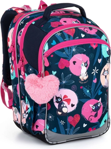 Sac à dos scolaire Topgal Coco avec chats