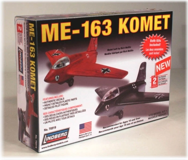 Lindberg Messerschmitt Me-163 Komet – modèle d’avion en plastique 1:72