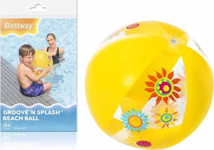 Ballon gonflable jaune 51 cm Bestway