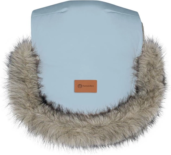 Gants d’hiver pour poussette avec fourrure PETITE&MARS Furry Sky Whisper