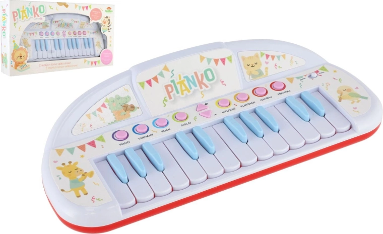 Petit piano pour enfants avec animaux 35 cm à piles avec sons