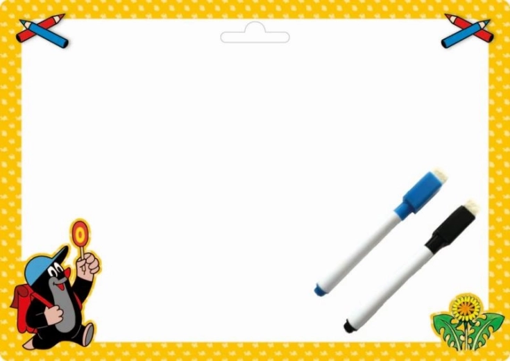 Tableau A4 recto-verso avec motif de la Petite Taupe