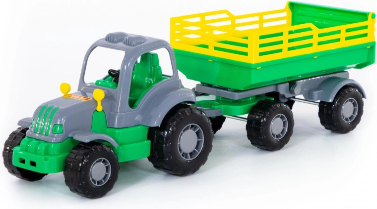 Remorque fonctionnelle avec hayon basculant