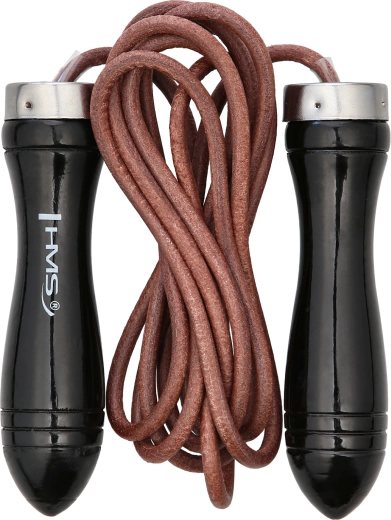 Corde à sauter HMS avec câble en cuir et roulements 2,7 m