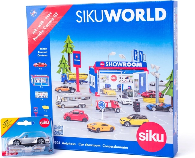 SIKU World salon automobile avec voiture Porsche 911 Turbo